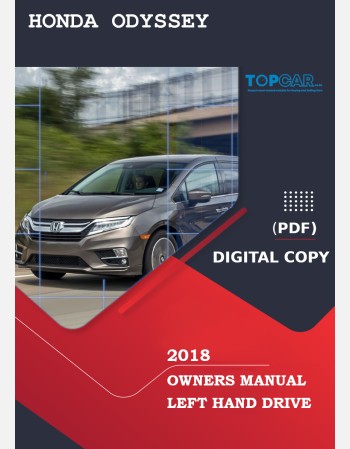 honda odyssey 2018 owners manual